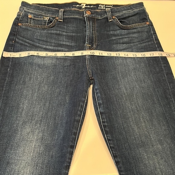 7 For All Mankind High Waist Ankle Gwenevere Size 32 - Picture 5 of 16